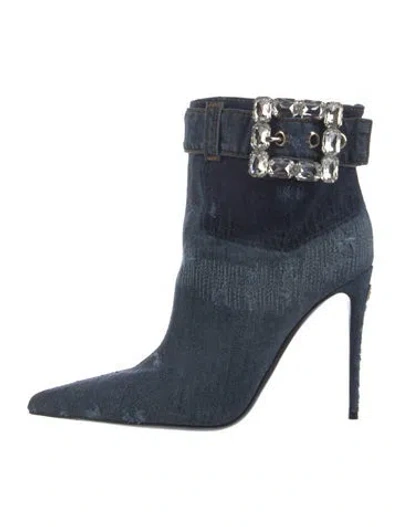 Pre-owned Dolce & Gabbana Denim Boots In Blue