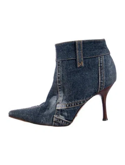 Pre-owned Dolce & Gabbana Denim Boots In Blue
