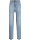 Dolce & Gabbana Straight-leg Blue Jeans With A Distressed Effect In Blue
