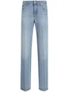 Dolce & Gabbana Straight-leg Blue Jeans With A Distressed Effect In Blue