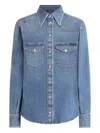 Dolce & Gabbana Denim Cotton Shirt In Blue
