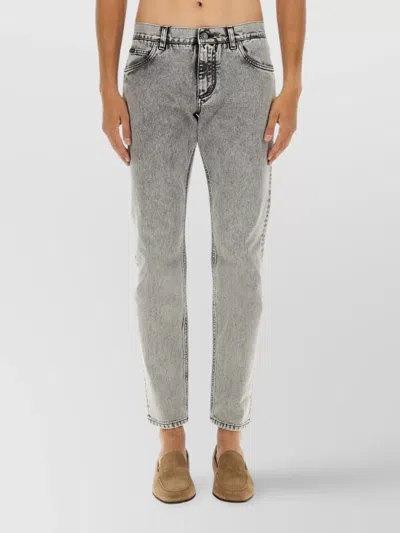Dolce & Gabbana Denim Essentials With Belt Loops And Contrast Stitching