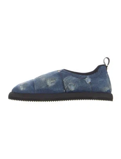 Pre-owned Dolce & Gabbana Denim Flats In Blue