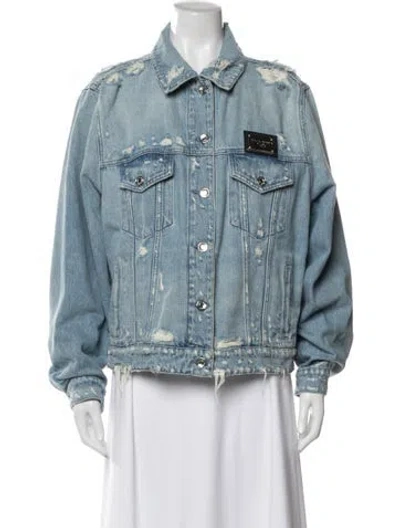 Pre-owned Dolce & Gabbana Denim Jacket In Blue