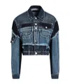 Dolce & Gabbana Denim Patchwork Jacket Women In Blue