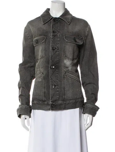 Pre-owned Dolce & Gabbana Denim Jacket In Gray