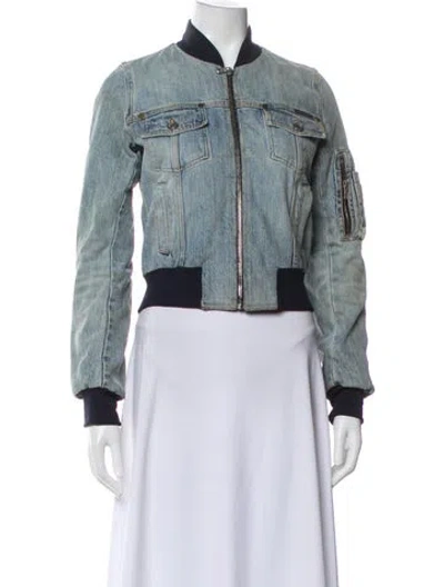 Pre-owned Dolce & Gabbana Denim Jacket In Gray