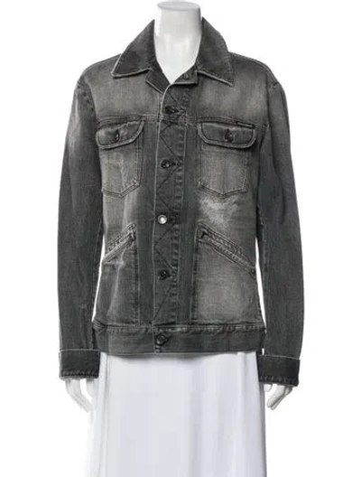 Pre-owned Dolce & Gabbana Denim Jacket In Gray