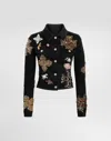 Dolce & Gabbana Embellished Denim Jacket In Multi