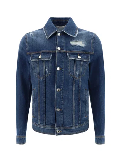 Dolce & Gabbana Blue Cotton Denim Jacket