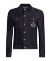 Dolce & Gabbana Classic Denim Jacket With Structured Silhouette In Black