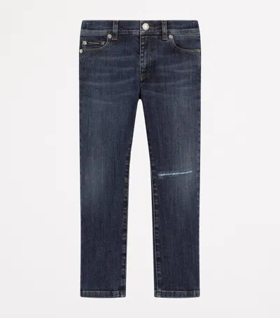 Dolce & Gabbana Kids' Denim Jeans In Blue
