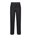 Dolce & Gabbana `flower Power` 5-pocket Jeans In Black