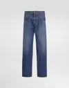 Dolce & Gabbana Jeans With Logo Patch In Blue