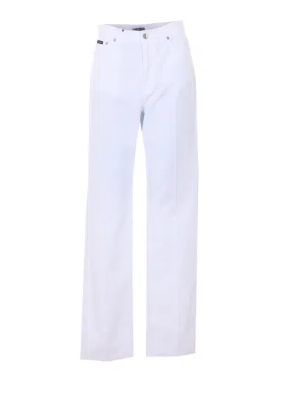 Dolce & Gabbana Denim Jeans In White