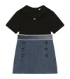 Dolce & Gabbana Denim-jersey Dg Logo Dress