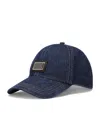 Dolce & Gabbana Denim Logo-plaque Baseball Cap In Multi