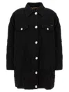 Dolce & Gabbana Longline Distressed Denim Jacket With Chest Pockets