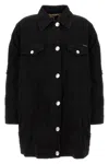 Dolce & Gabbana Longline Distressed Denim Jacket With Chest Pockets