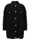 Dolce & Gabbana Longline Distressed Denim Jacket With Chest Pockets