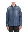 Dolce & Gabbana Denim Stretch Shirt For Men In Blue