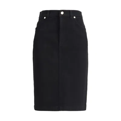 DOLCE & GABBANA DENIM MIDI SKIRT