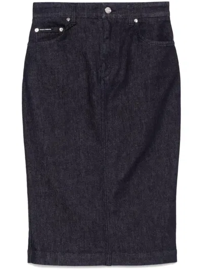 DOLCE & GABBANA DOLCE & GABBANA DENIM MIDI SKIRT