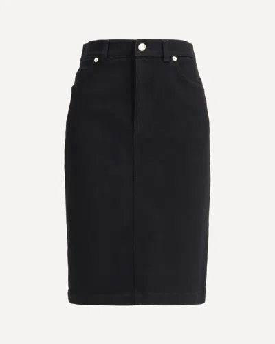 DOLCE & GABBANA DENIM MIDI SKIRT