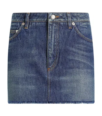 DOLCE & GABBANA DENIM MINI SKIRT