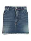 Dolce & Gabbana Denim Mini Skirt In Blue