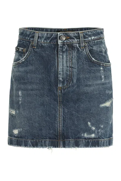 Dolce & Gabbana Denim Mini Skirt