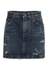 Dolce & Gabbana Denim Mini Skirt In Denim