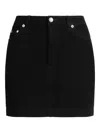 Dolce & Gabbana Denim Mini Skirt In Black