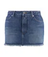 Dolce & Gabbana Denim Mini Skirt In Blue