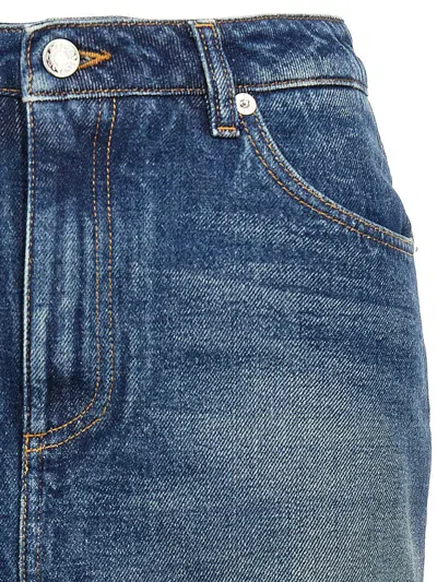 Dolce & Gabbana Denim Mini Skirt In Blue