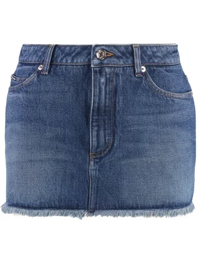 DOLCE & GABBANA DENIM MINISKIRT