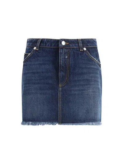 DOLCE & GABBANA DENIM MINISKIRT