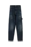Dolce & Gabbana Dark Blue Solid Jeans In Multi