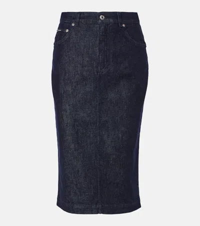 DOLCE & GABBANA DENIM PENCIL SKIRT