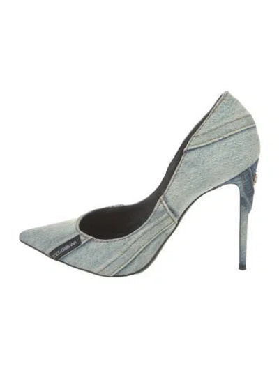Pre-owned Dolce & Gabbana Denim Pumps In Blue