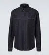 Dolce & Gabbana Denim Shirt Collar Button-down In Blue