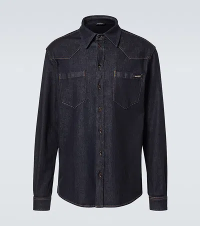 Dolce & Gabbana Denim Shirt Shirt And Blouse Blue