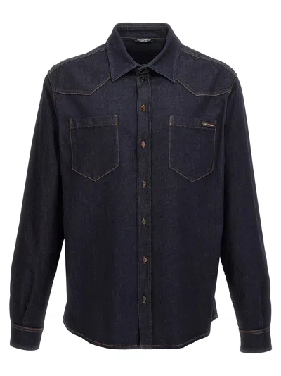 Dolce & Gabbana Denim Shirt In Bunt