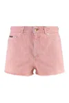 Dolce & Gabbana Regular Rise Flared Denim Shorts Clothing