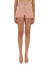 Dolce & Gabbana Regular Rise Flared Denim Shorts Clothing