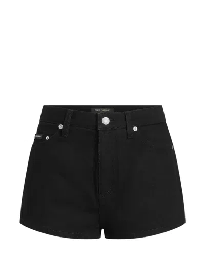 Dolce & Gabbana Denim Shorts In Black