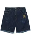 Dolce & Gabbana Shorts In Denim In Blue