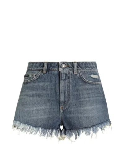 Dolce & Gabbana Denim Shorts In Blue