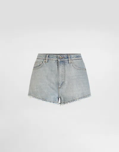 Dolce & Gabbana Denim Shorts In Blue