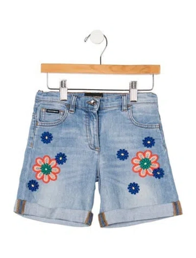 Pre-owned Dolce & Gabbana Babies' Denim Shorts In Blue